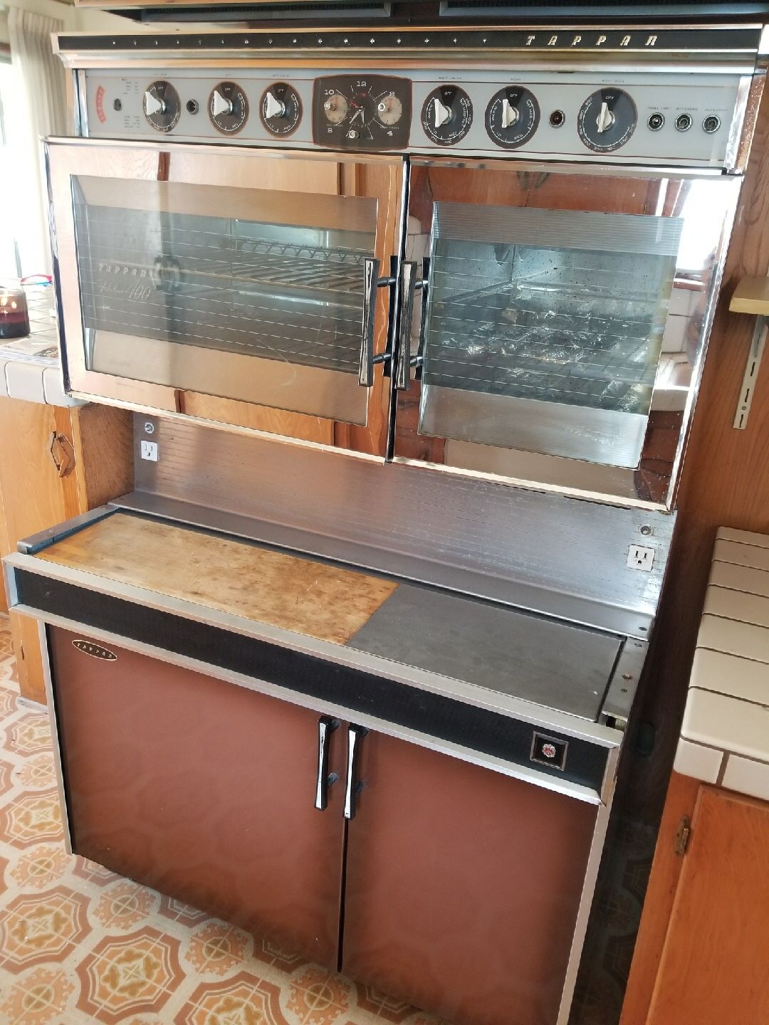 1959 Tappan Fabulous 400 Dual Oven 4Burner Stove Top, 59 OFF