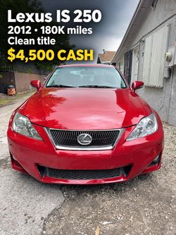 2012 Lexus IS 250 – Clean Title