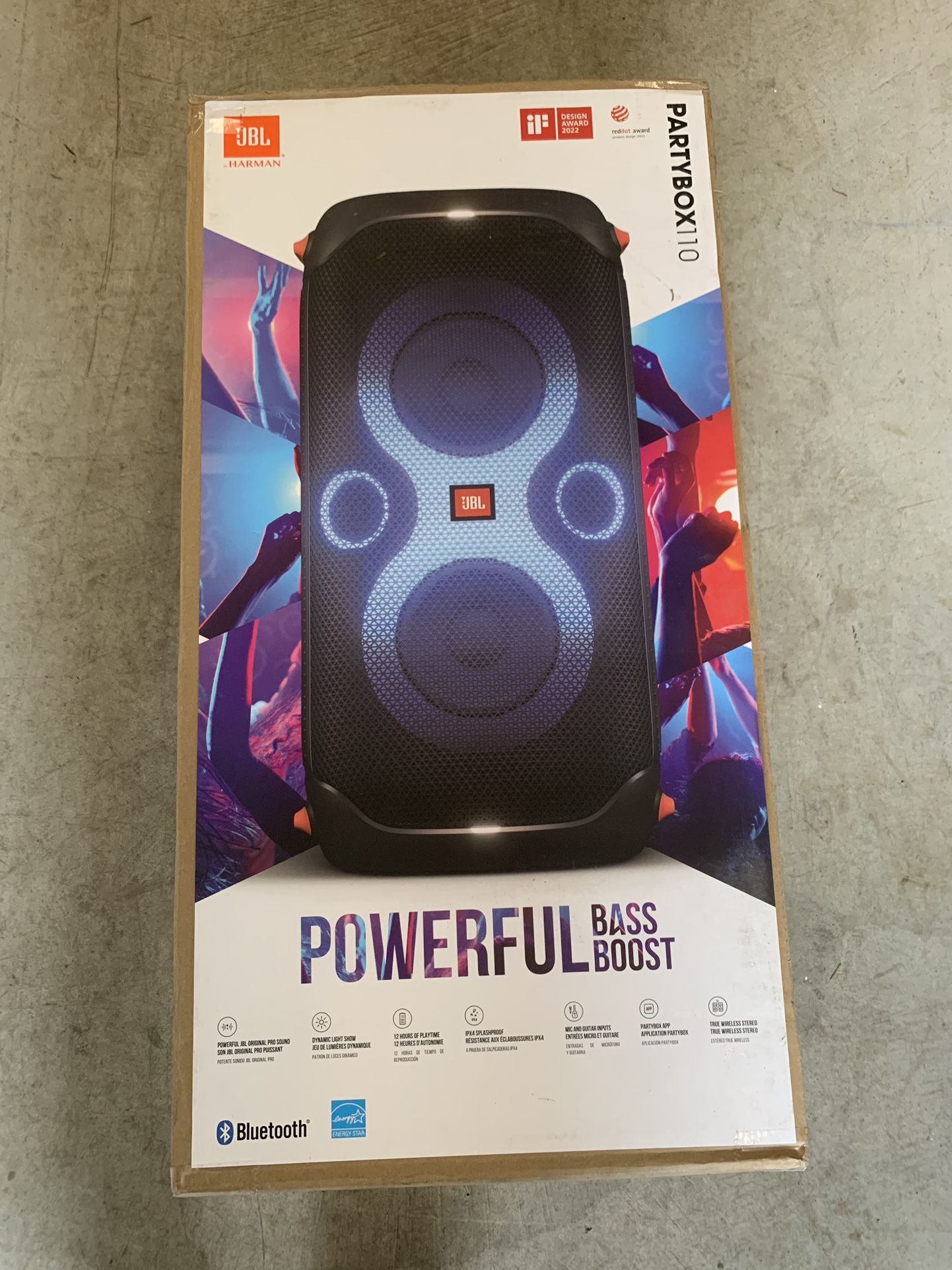 JBL Party Box 110 Bluetooth Speaker - Black