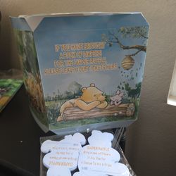 New pooh baby shower diaper game  raffle prize