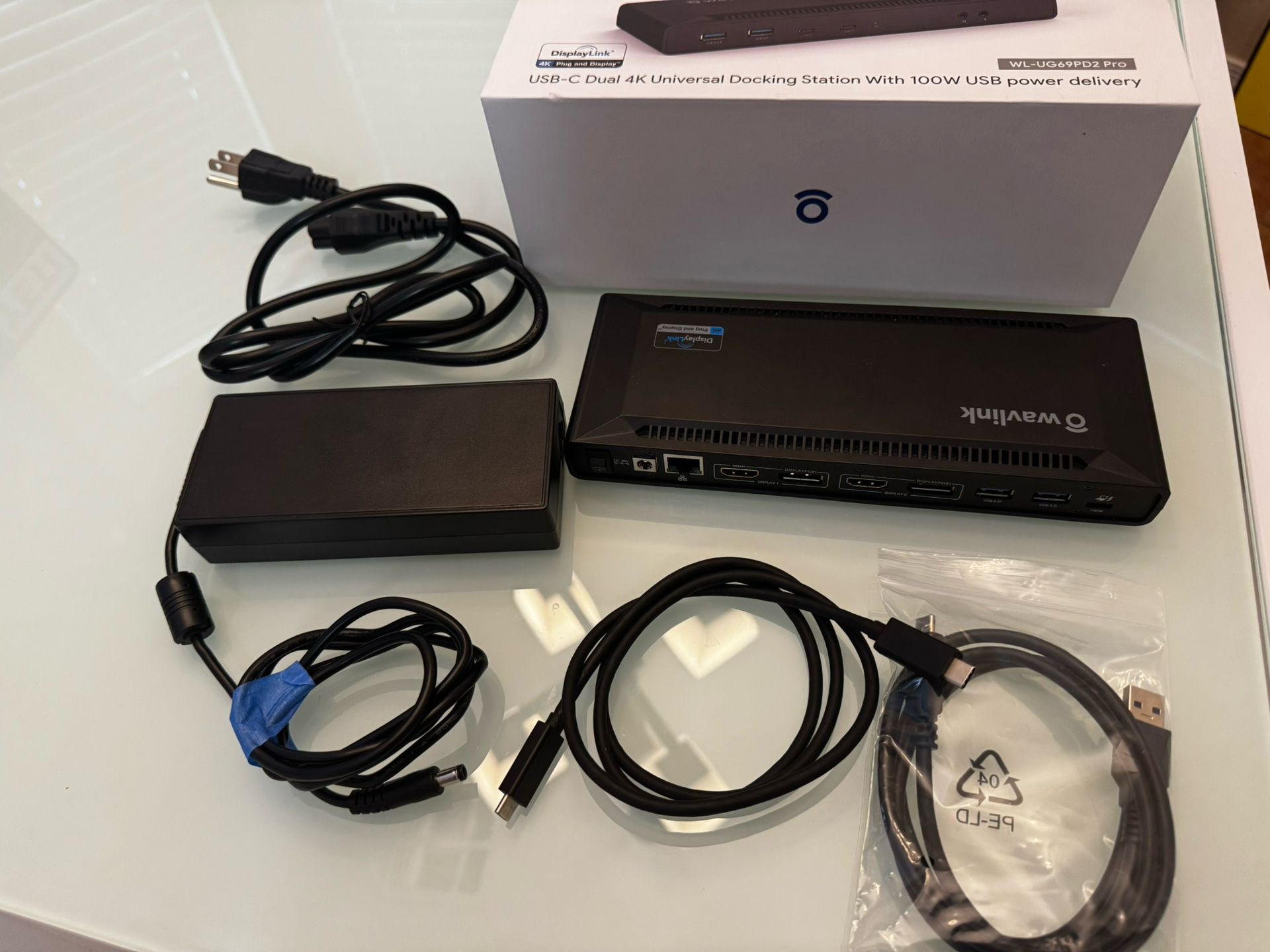 Wavlink USB-C Dual 4K Docking Station (WL-UG69PD2 Pro) - $100 OBO