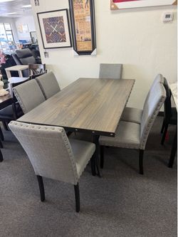 Dining table with 6 chairs