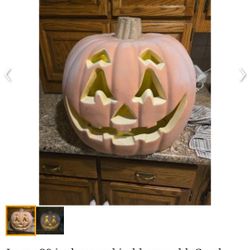 Vintage Blow Mold Pumpkin 
