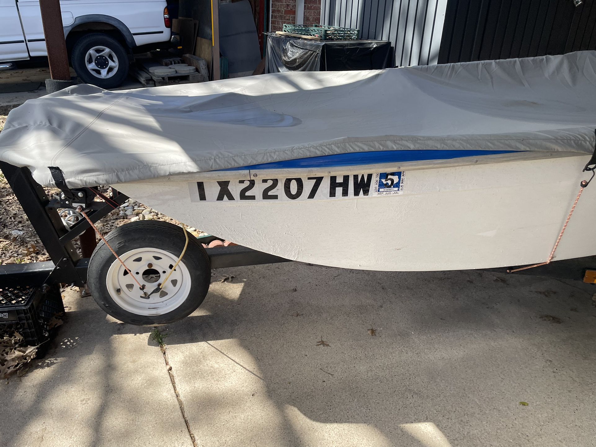 14 Ft Gamefisher, Trailer, 8hp Outboard Mercury Motor