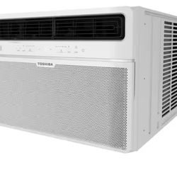 Toshiba 14,500 BTU 115-Volt Smart Wi-Fi Touch Control Window Air Conditioner with Remote for up to 700 sq. ft. in White