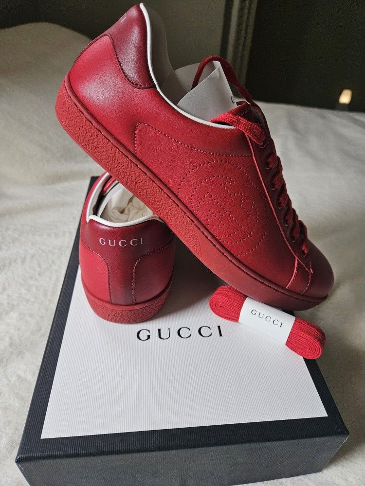 Gucci Ace Red Shoes Authentic
