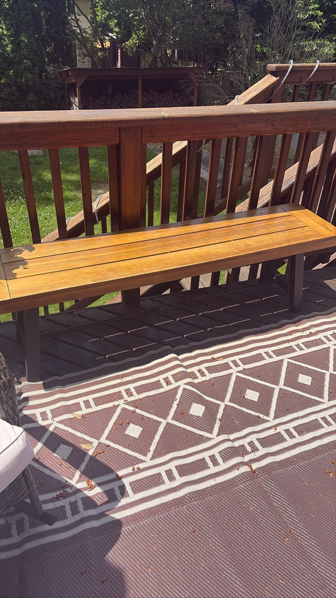 Real Wood Bench