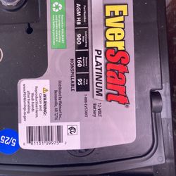 New EverStart Platinum AGM H8 battery