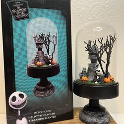 The Nightmare Before Christmas Jack's House Halloween Cloche Terrarium Planter