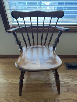 Ethan Allen Comb Back Chair Maple & Birch