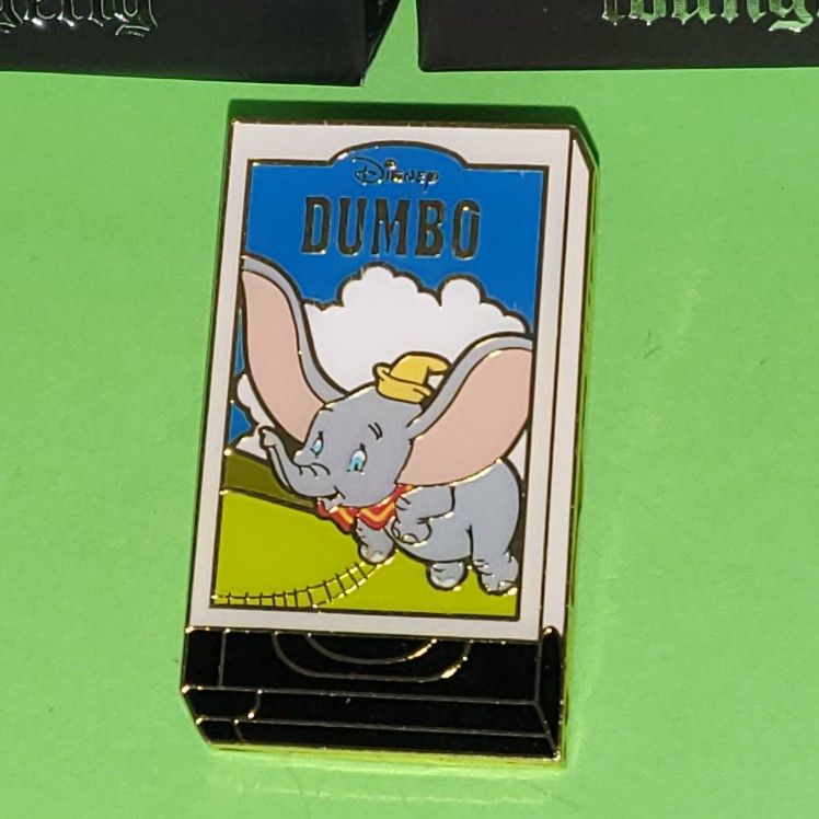 Disney Dumbo VHS Case Enamel Metal Pin Blind Box Series