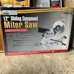 12” Sliding Compound Miter Saw W/ Laser Guide