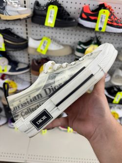 DIOR B23 LOW-TOP WHITE/BLUE SNEAKERS SIZE 40 USED