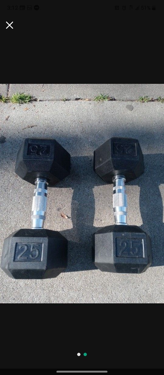Dumbbells 25lbs