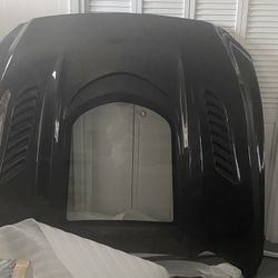 True Carbon Fiber Hood 1” Cowl For Mustang S550