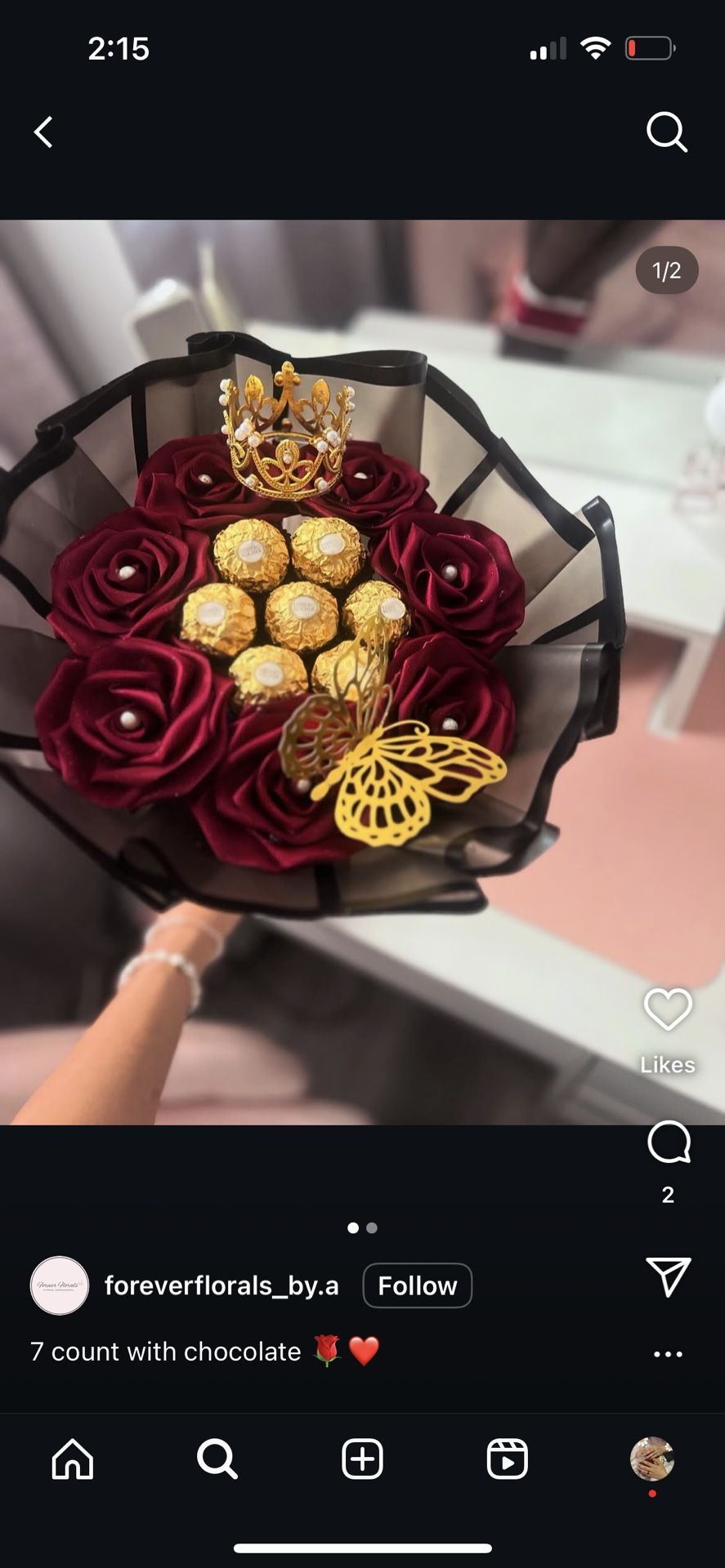 Bouquet Flower With Chocolate ❤️❤️🔥