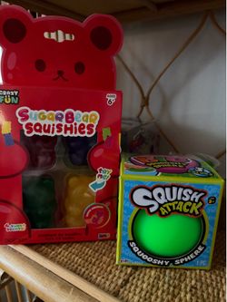 Sugar bear squish and squish attack ball NEW