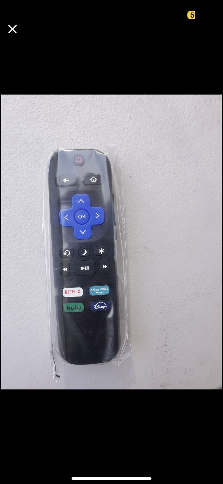Replacement Remote Control Only for Roku TV, Compatible for Roku Roku/Onn Roku/Sharp Roku/Element Roku/Westinghouse Roku/Philips Roku