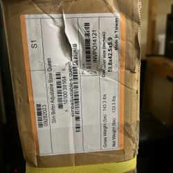 ADJUSTABLE QUEEN BED FRAME (NEW)