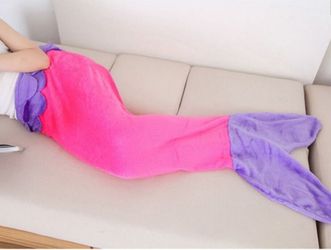 Fleece blanket mermaid tails