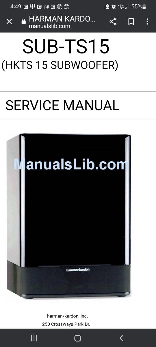Harmon Kardon Subwoofer