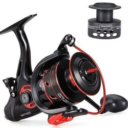 Sougayilang Carp Spinning Reel Carbon Fiber Drag for Fishing Action Bait Feeder Standard Fishing Reel Runner for Freshwater