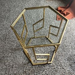 Beautiful Gold Side Table 