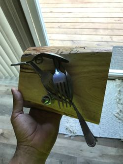 Bird and wood decoration