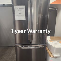 22 Cu.ft French Door Refrigerator With ICE Maker In Stainless Steel 