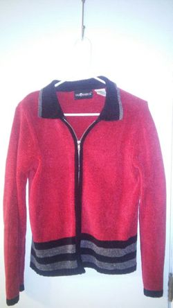 Ladies zip up sweater