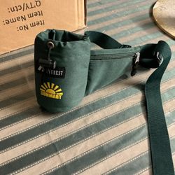 Waist bag Cup holder with strap and two zipper pocket