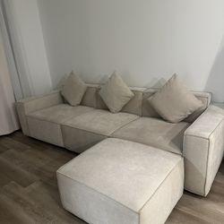 Acanva Luxury Modular Sectional Living Room Sofa Set, Modern