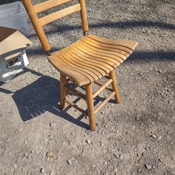 Wooden Desk Chair
