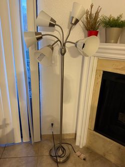 5-Light Adjustable Gooseneck Floor Lamp