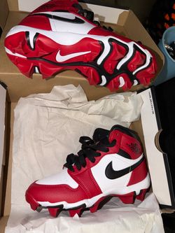 Jordan 1 MID youth cleats size 1.5