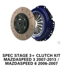SPEC STAGE 3+ CLUTCH KIT MAZDASPEED 3 2007-2013 / MAZDASPEED 6 2006-2007