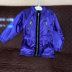 Purple Warm Raining Jacket Size 12/14