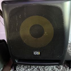 KRK Powered Studio Subwoofer – Deep Bass for Music Production