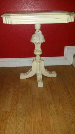 White antique table. ..very old...great condition!