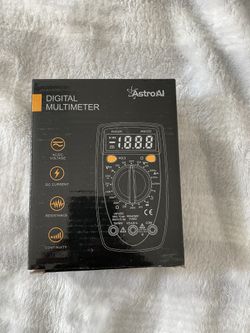 AstroAI Multimeter 2000 Counts Digital Multimeter with DC AC Voltmeter and Ohm Volt Amp Tester ; Measures Voltage, Current, Resistance; Tests Live Wir
