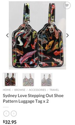 “Sydney Love” - Leather Luggage Tags - Read Description