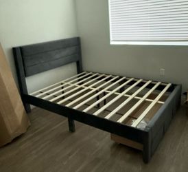 Full size bed with full size mattress