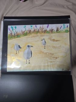 Seagulls watercolor