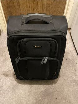 Pathfinder Presidential Designer Luggage Collection - Expandable Softside 21in Carry on Bag - Durable Lightweight Suitcase w/8-Rolling Spinner Wheels