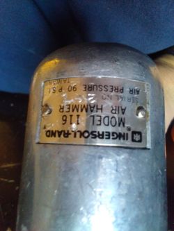 Ingersoll rand air hammer model 116 90 psi