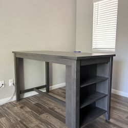 Table with 3 shelves attached 