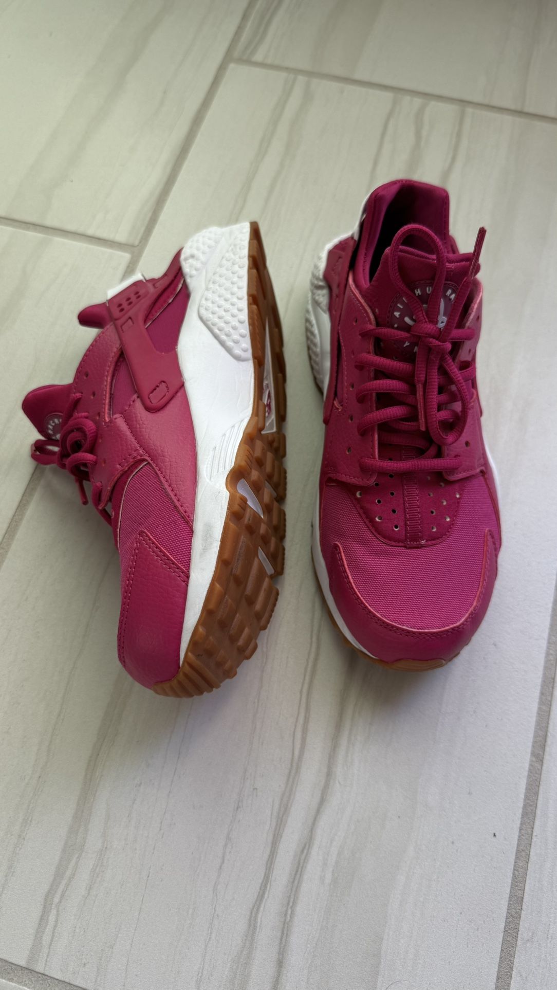 Nike Air Huarache Pink Blast / Gum Sole (2016) US 9 W 634835-606 Auth