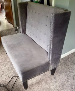 Gray Love Seat $120