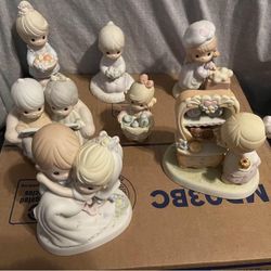 Lot Of 7 Precious Moments Figures. 2 Rare