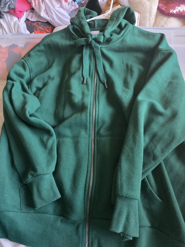 LADIES HOODIE XL CLEAN GREEN NICE